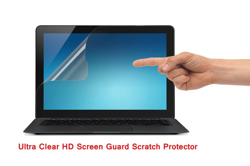 Saco Ultra Clear Glossy HD Screen Guard Scratch Protector for HP Pavilion 15-au117tx, 15.6-inch Laptop (Intel® Core i7 Seventh Generation / 16 GB RAM / 2.5 GHz / 2TB HDD/Windows 10) Natural Silver. - Image 1