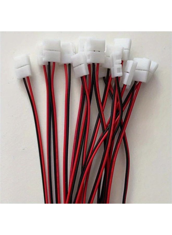 16 قطعة موصلات شريط LED ذات دبوسين بدون لحام، موصل سلك الطاقة لشريط LED PCB - Image 1