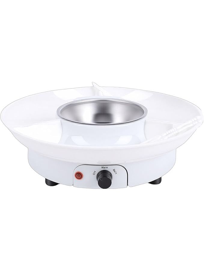 طقم وعاء فوندو كهربائي Zerodis مع وعاء لذوبان الشوكولاتة و10 أسياخ، قابس أمريكي - Image 1