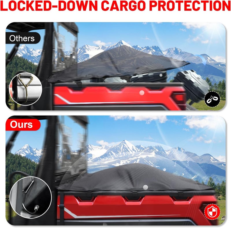 StarknightMT Waterproof UTV Tonneau Cover for Polaris Ranger 1000/XP 1000/Crew (2020-2025) - Image 2