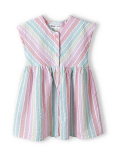 MINOTI Kids Girls Striped Dress  - Image 2