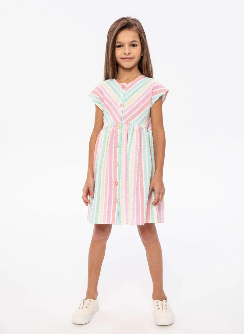 مينوتي Kids Girls Striped Dress
