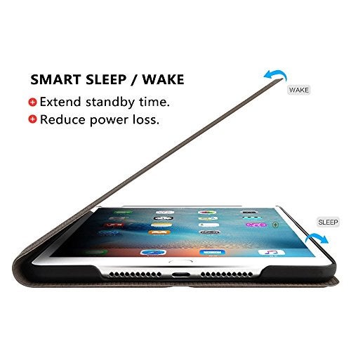 MOCA Classic Smart Stand Flip Cover case for (7.9" inch) Apple iPad mini 1 2 3 Model A1432 A1454 A1455 A1489 A1601 A1490 A1491 A1599 A1600 iPad mini flip Cover case (Black) - Image 5