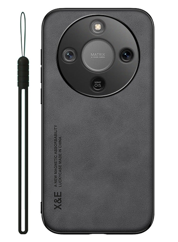 ICARLUS Case for Honor X9d 5G Cover Bumper Built-in Metal Plate Dark Grey - Image 1