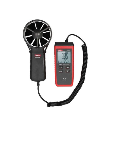 UNI-T Wind Speed Meter, Ut363S Mini Lcd Digital Anemometer Handheld Wind Speed Meter Air Velocity Temperature Tester