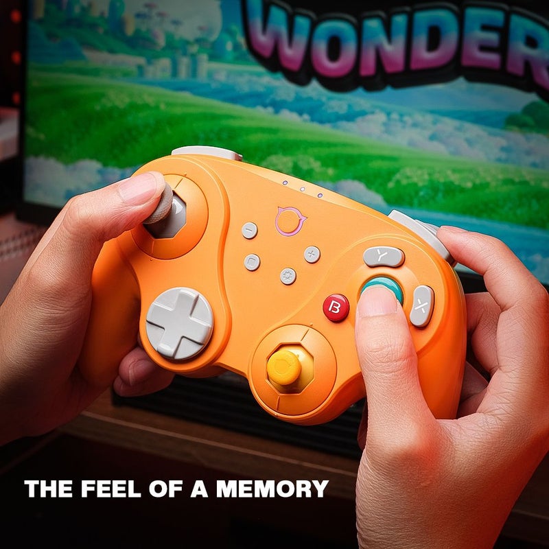 Nyxi Warrior Wireless Game Controller for PC, Nintendo Switch 2 and GameCube, Orange - Image 4