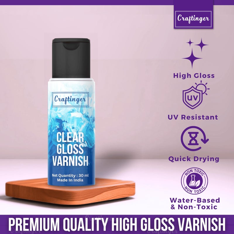 Craftinger 12-Sets Acrylic Colours with 15ml Varnish | Each 15ml Pastel & Essential Paint | Multi-Surface color for Canvas, Wood, Glass, Metal, Plastic & More | Set for Adults, for Artists, students, Children & Hobbyists - Image 5