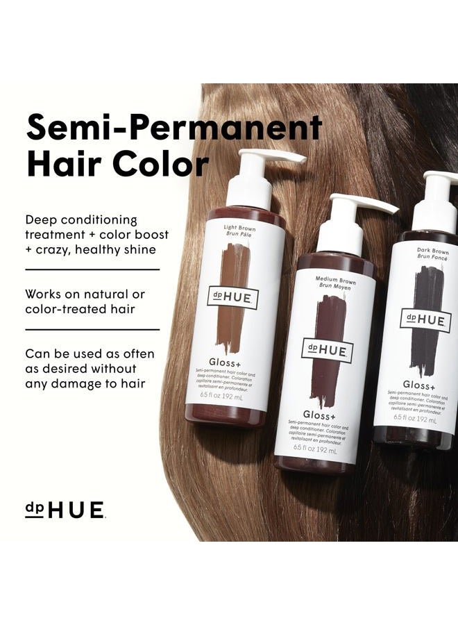dpHUE Gloss+ Semi-Permanent Hair Color and Deep Conditioner - # Dark Brown 192ml/6.5oz - Image 4