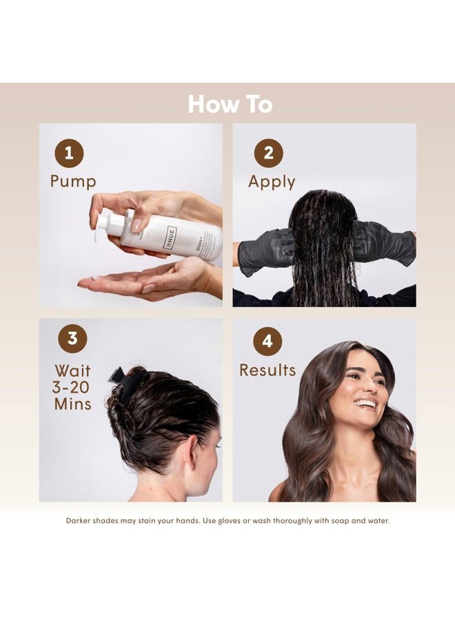 dpHUE Gloss+ Semi-Permanent Hair Color and Deep Conditioner - # Dark Brown 192ml/6.5oz - Image 5
