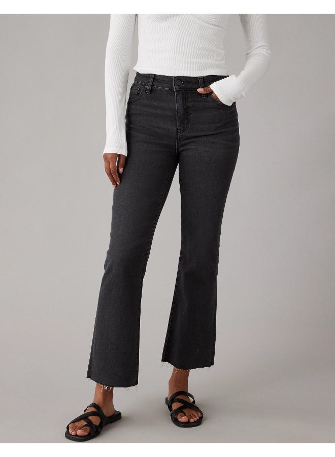 American Eagle AE Next Level High-Waisted Kick Bootcut Crop Jean - Image 1