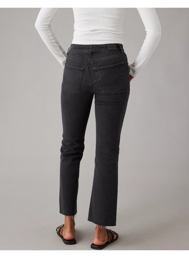 American Eagle AE Next Level High-Waisted Kick Bootcut Crop Jean - Image 4