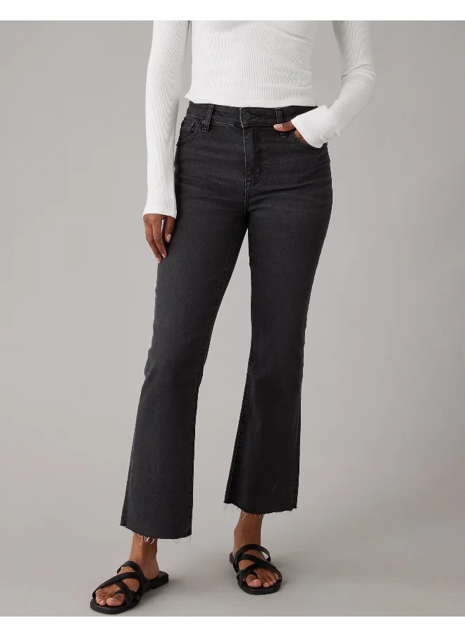 American Eagle AE Next Level High-Waisted Kick Bootcut Crop Jean