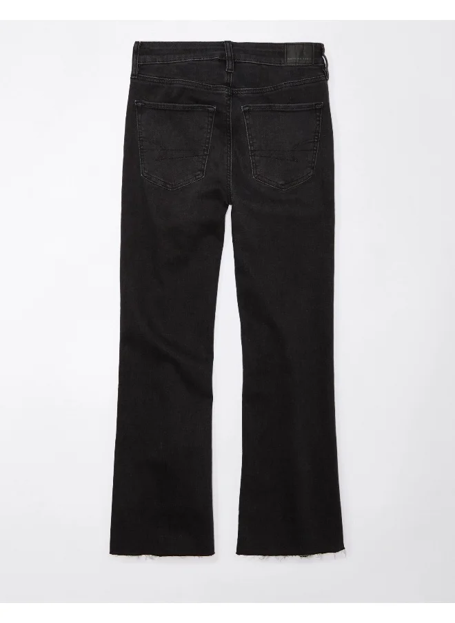 American Eagle AE Next Level High-Waisted Kick Bootcut Crop Jean