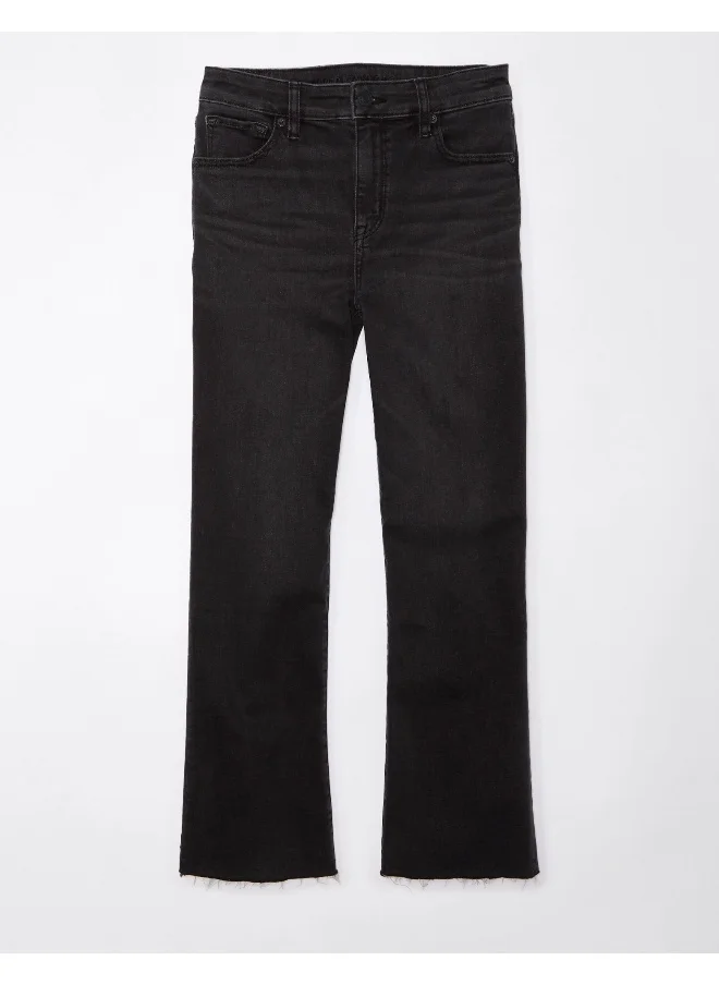 American Eagle AE Next Level High-Waisted Kick Bootcut Crop Jean