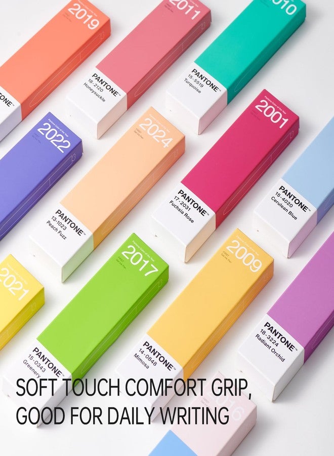 Kaco FIRST Gel Pens 2 Pieces with Black Ink, 0.5 mm Fine Point, Smooth Writing Experience, Aesthetic Cute Stationery for Journaling, Note Taking Pens (2017 Greenery) - Image 4