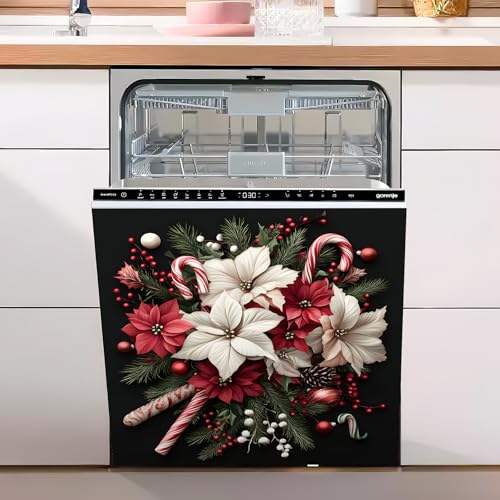 AOHMPT Dishwasher Magnet Sticker Cover Panel Decal Refrigerator Magnetic Sticker Decorative for Kitchen Decoration,Fridge Door Cover,Home Appliances Decor Stickers 23"x26" - Image 3