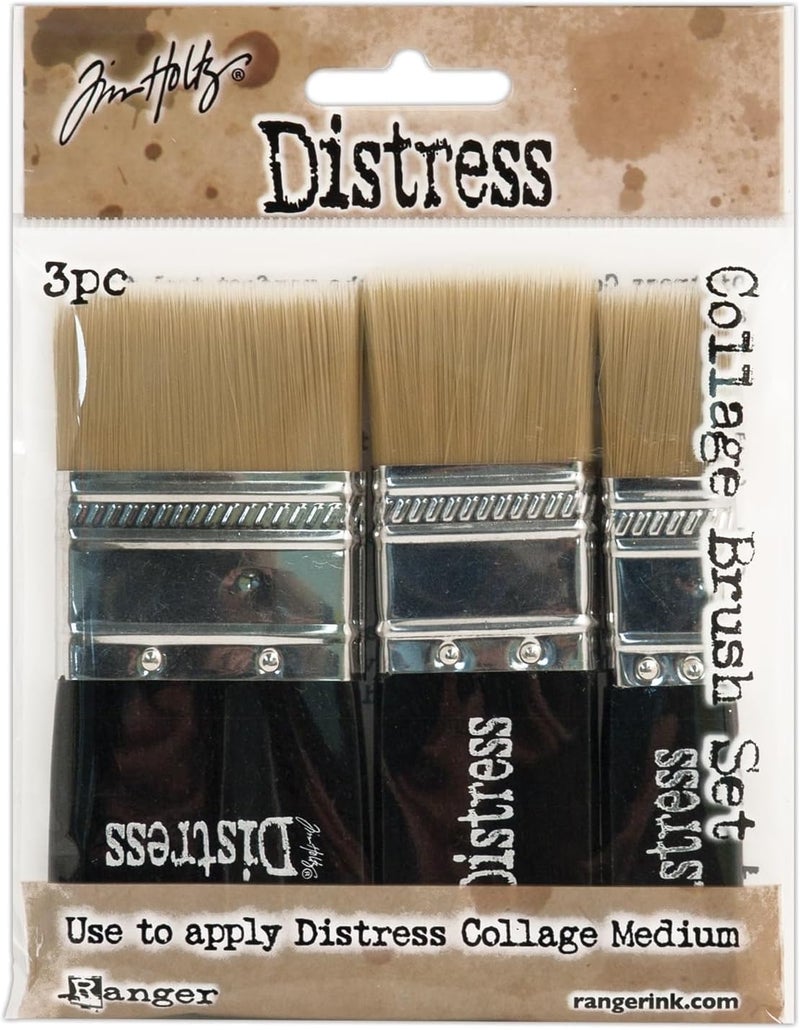 Ranger RGRTDA.50896 THoltz Distress Collage Brushes 3pc TH Distress Collage Brush - Image 1