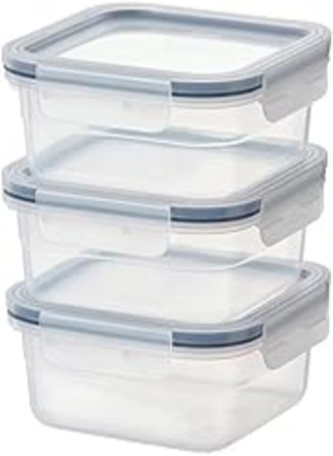 Digital Shoppy 365+ Food Container, Square, Plastic, 750 ml (25 oz), 3 Pack - pzsku/Z733F1A3C046B2267A05DZ/45/_/1723238018/26ea65c0-01dd-403d-bb92-d08515ce68b7