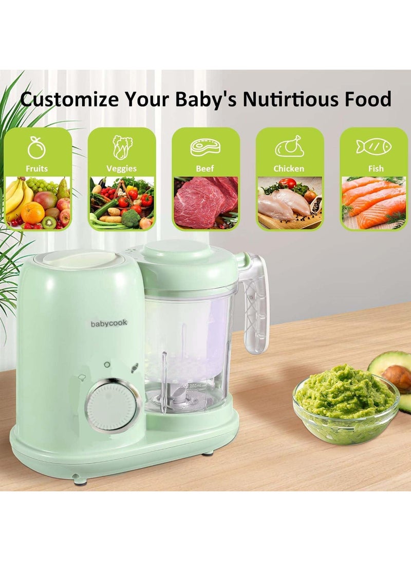 ببيكوك محضر طعام للأطفال متعدد الوظائف ماكينة تحضير طعام الاطفال 2 في 1 ، خلاط طعام اطفال كهربائي بالبخار ومكملات غذائية وخلط طعام صغير للطبخ، مطحنة طعام صغيرة - Image 2