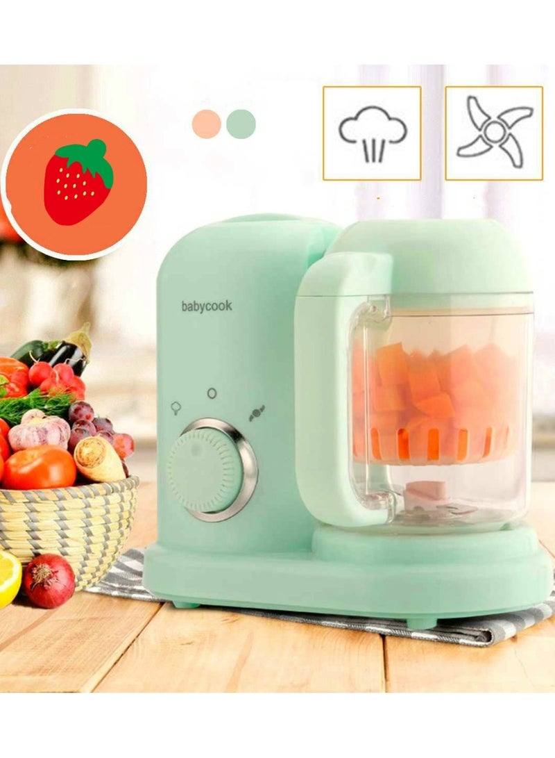 ببيكوك محضر طعام للأطفال متعدد الوظائف ماكينة تحضير طعام الاطفال 2 في 1 ، خلاط طعام اطفال كهربائي بالبخار ومكملات غذائية وخلط طعام صغير للطبخ، مطحنة طعام صغيرة - Image 3