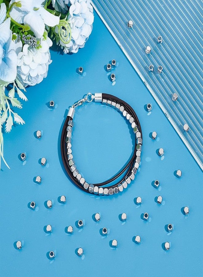 UNICRAFTALE 100pcs 4mm Stainless Steel Spacer Beads - Square, Smooth, Finding for DIY Bracelet, Necklace, Jewelry Making - Image 3