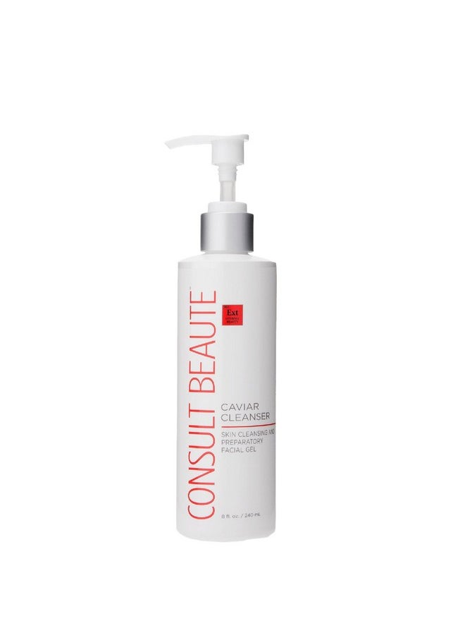 Consult Beaute - Caviar Cleanser 8 Oz Gentle Facial Wash And Makeup Remover Gel To Foam Lime Pearl Caviar Aloe Bergamot Fruit Oil Dry Normal And Oily Skin - Image 1