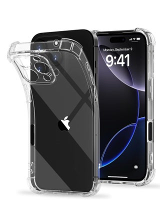 Case Compatible with iPhone 16 pro  Case, Crystal Clear Case Designed for iPhone 16 pro TPU Case with 4 Corners Shockproof Protection and Camera Protection Anti-Fall Clear Case - pzsku/Z733F3E7C17CE9F033B9CZ/45/_/1730502431/4454daec-7be0-4683-97b0-004e932b2b2b