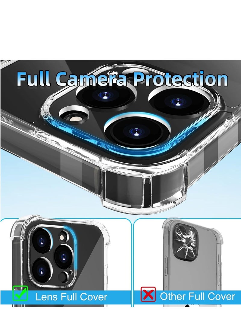 Case Compatible with iPhone 16 pro  Case, Crystal Clear Case Designed for iPhone 16 pro TPU Case with 4 Corners Shockproof Protection and Camera Protection Anti-Fall Clear Case