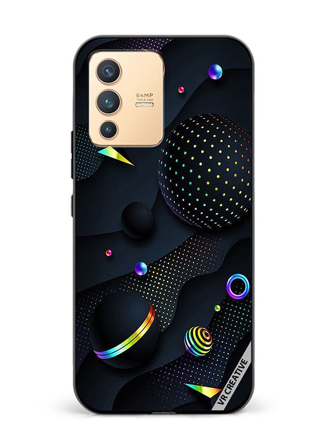 VR CREATIVE Protective Case Cover For Vivo V23 5G Retro Design  Multicolour - Image 1