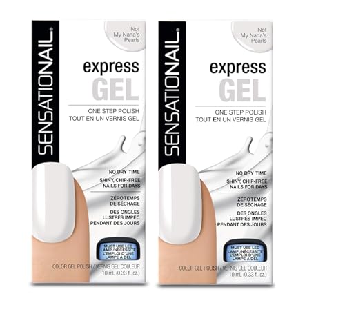 SensatioNail Express Gel Polish Not My Nanas Pearls 033 Ounce Pack of 2 - Image 1
