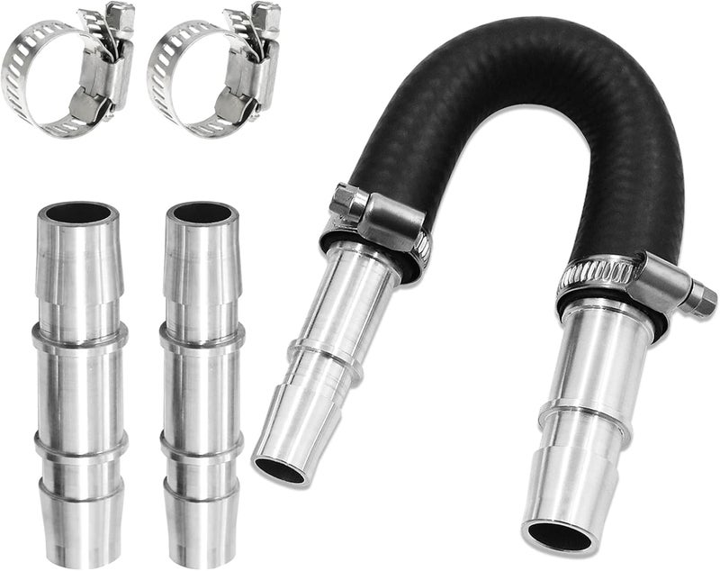 NIULPFZTK Heater Core Bypass Kit, 626-001 Engine Heater Core Flush Kit with 5/8" 3/4" Hose for Most Common Heater Hoses - Image 1
