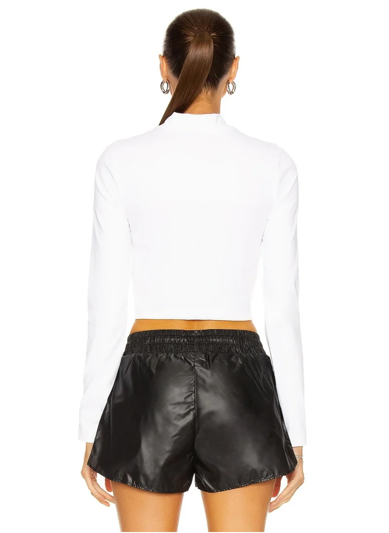 Koral Luca Blackout Long Sleeve Crop Top