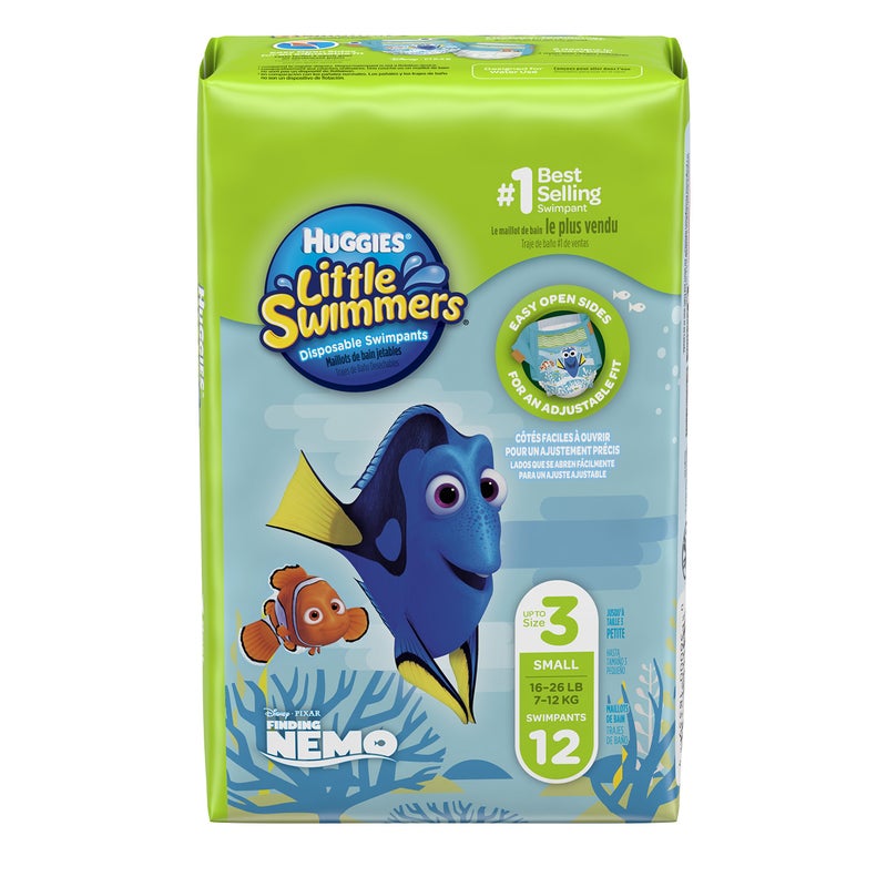 HUGGIES Little Swimmers Disposable Swim Diapers, Size 3 Small, 12 Count - Image 3