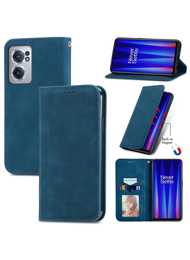 اس-توب جراب لهاتف OnePlus Nord CE 2 5G جراب هاتف جلدي مغناطيسي بتصميم كلاسيكي - Image 1