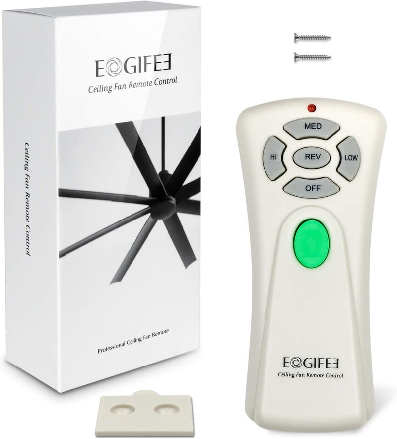 Eogifee Ceiling Fan Remote Control with Reverse, Light Dimmer, 3 Speed Adjustable Control of Replacement of Hampton Bay CHQ7080T UC7080T Remote Control Only Remote - Image 1
