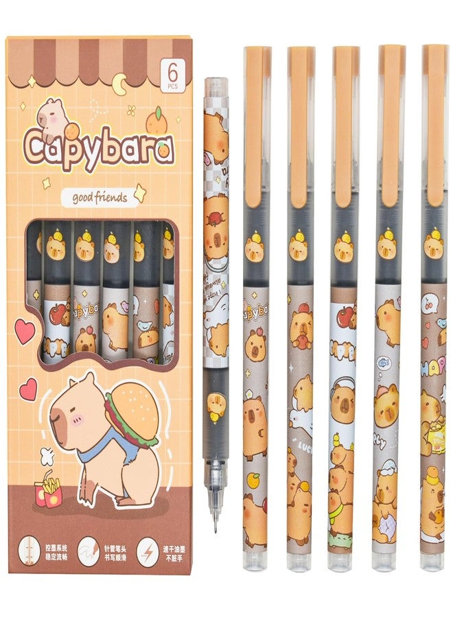 Lopenle 12 PCS Novelty Capybara Pen Themed Rollerball Pen Animal Pens - Black Ink - Smooth Writing Tool for School, Office, and Everyday Use - Image 1
