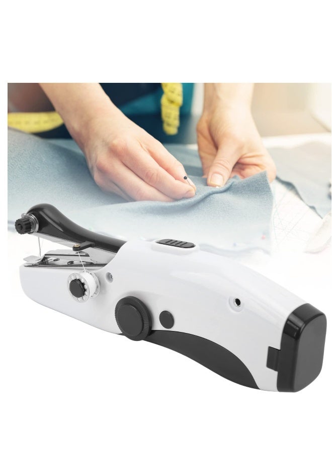 Handheld Sewing Machine, Hand Sewing Tool with Sewing Kit Mini Portable Sewing Machine Home Quick Repair and Sewing Craft Essentials Easy to Use and Fast Sewing (Black) - Image 5