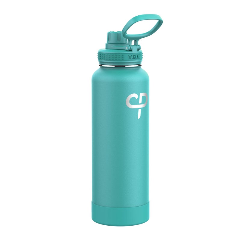 Takeya 40 oz CP Signature Pickleball Stainless Steel Insulated Water Bottle with Choice of Lid  Dropshot Teal - Image 2