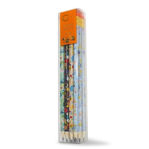 Channie's Number 2 Floral Pencil Set, Colorful Pencils with Cute Floral Design for Sketching, Writing, or Drawing, Pack of 12 Pre-Sharpened Flower Pencils for Girls and Women - Image 1