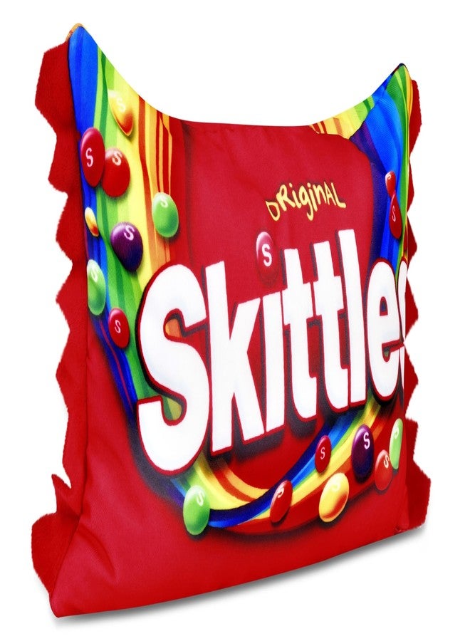 iscream Skittles Package Photoreal Print 12" x 7" Microbead Mini Accent Pillow - Image 3