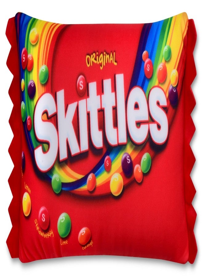 iscream Skittles Package Photoreal Print 12" x 7" Microbead Mini Accent Pillow - Image 2