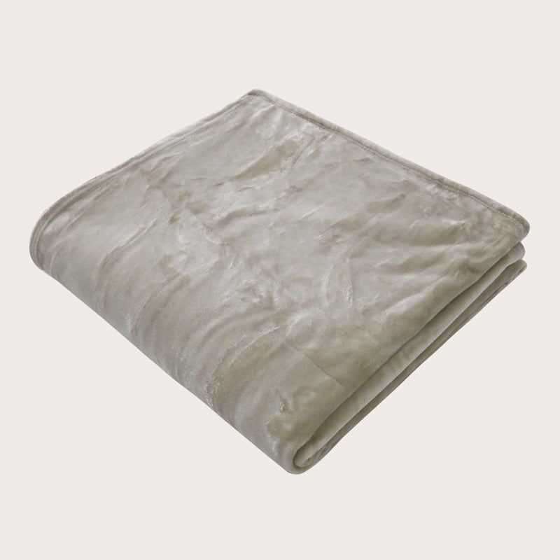 MORANO Viva Soft Throw Blanket | Single Size 150x220 cm | Lightweight 250 gsm | Color - Warm Café Beige | Ideal for Beds, Sofa or Travel - Image 3