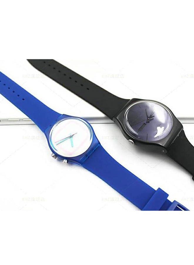 Lijinlan Replacement Silicone Band for Swatch 17mm 19mm 20mm, Waterproof Wristband Watch Strap for Swatch (19mm, Black) - Image 3