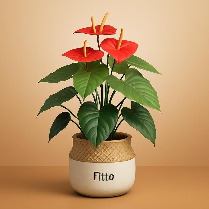 Fitto Stylish Artificial Plant in Ornamental Pot 76x39x21cm for Home & Office Decor - Image 3