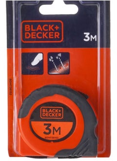BLACK+DECKER 3Mx16Mm Bimaterial Short Tape Measure Orange/Black Bdht36152  - Image 2
