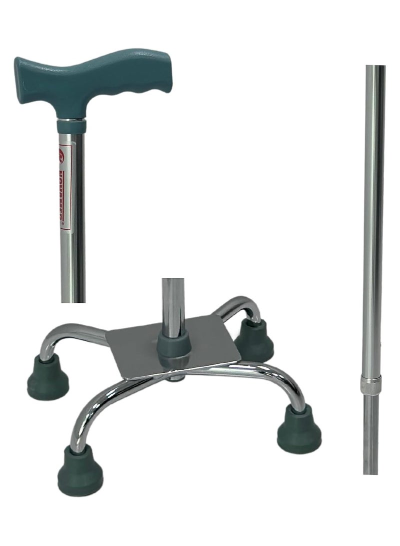 Novamed 924 – Adjustable Tripod Walking Cane with 4 Non-Slip Rubber Feet, Walking Stick for Seniors, Elderly, Disabled, and Wounded - Image 2