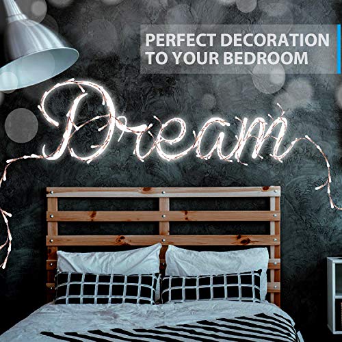 Ariceleo USB LED Fairy String Light, 1 Pack Copper Wire Fairy Lights for Indoor, Bedroom Festival Christmas Wedding Party Patio Decorative Window with USB Interface (16ft./5M,Cool White) - Image 5