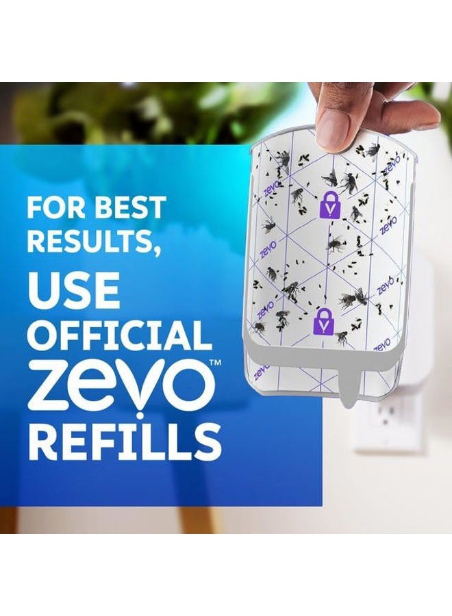 ZEVO Flying Insect Trap, Fruit Fly Trap (2 Plug-in Bases + 2 Filling Cartridges) - Image 4