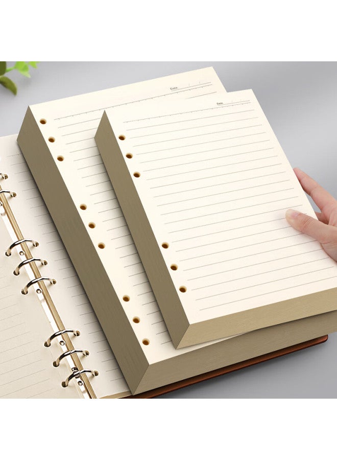 Ujia Loose-leaf Notebook Refill Paper, Lined Blank Thick Replacement Pages For Exam Preparation, Study, Homework, Customizable For Businesses - Image 3