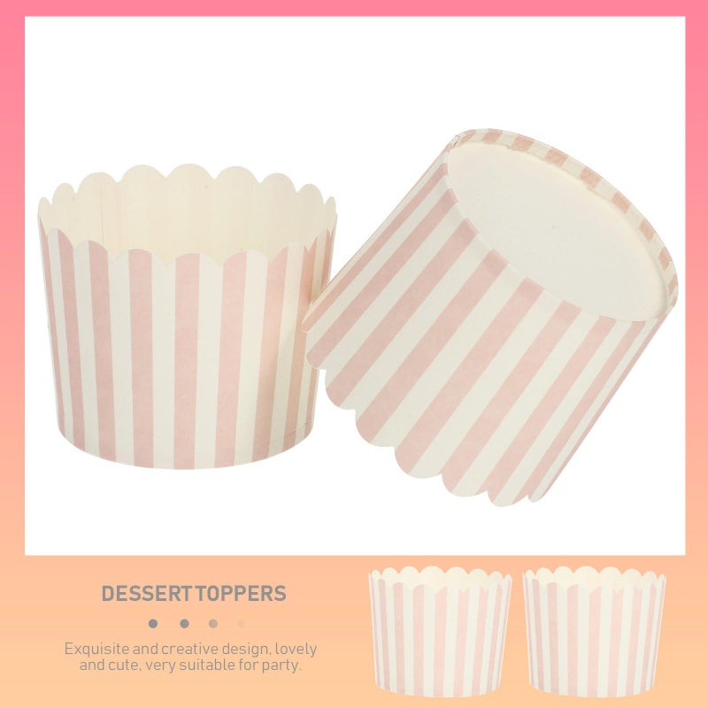 100pcs Oil Resistant Disposable Paper Cupcake Muffin Liners Baking Cups for Home Party - Image 5